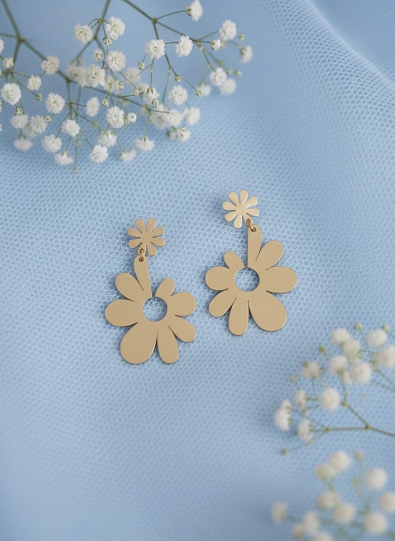 The Retro Bloom Drop Earrings