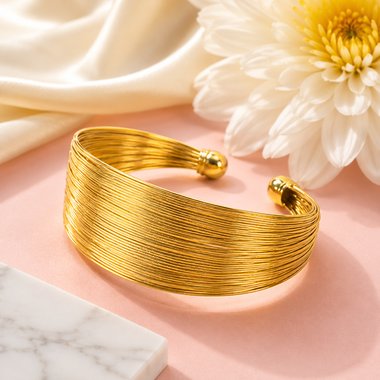 The Modern Muse Wire-Wrapped Cuff