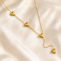 Cascading Hearts Y-Necklace