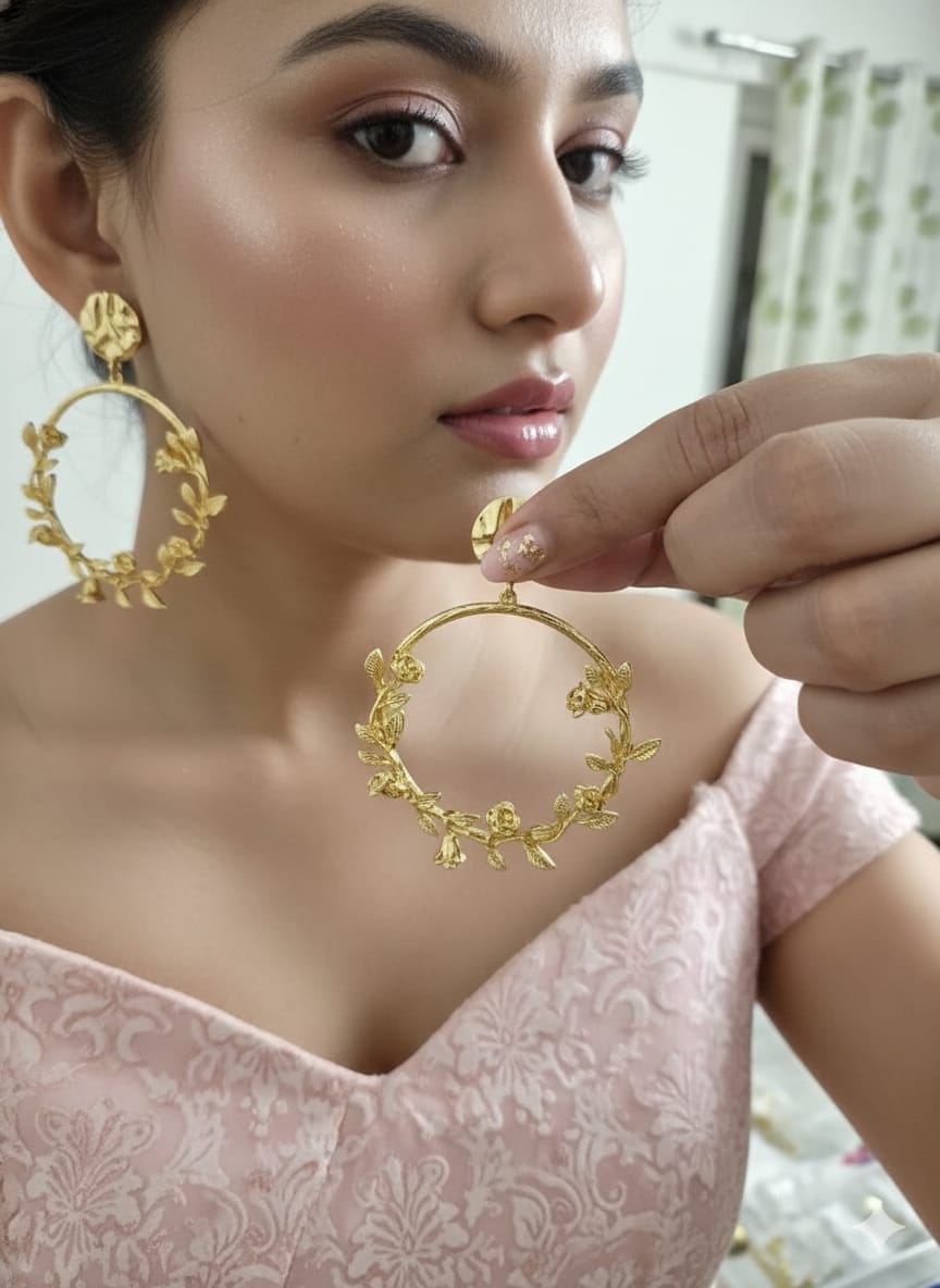 The Ultimate Oversized Floral Statement Earrings