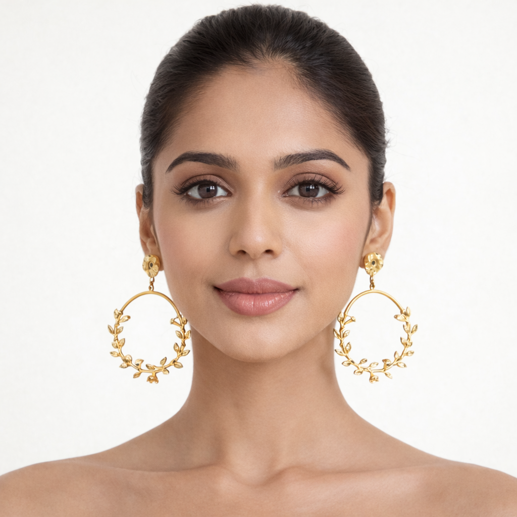 The Ultimate Oversized Floral Statement Earrings