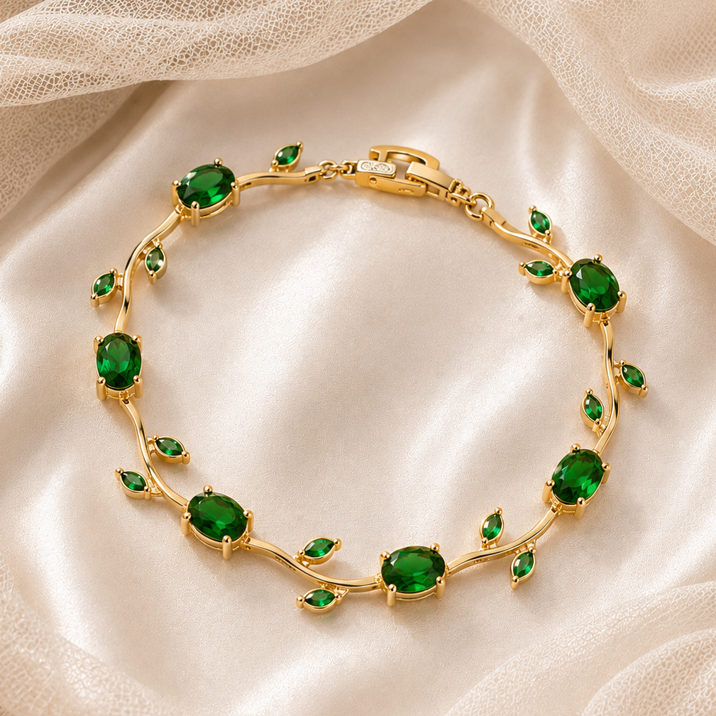 Emerald Tulip Bracelet
