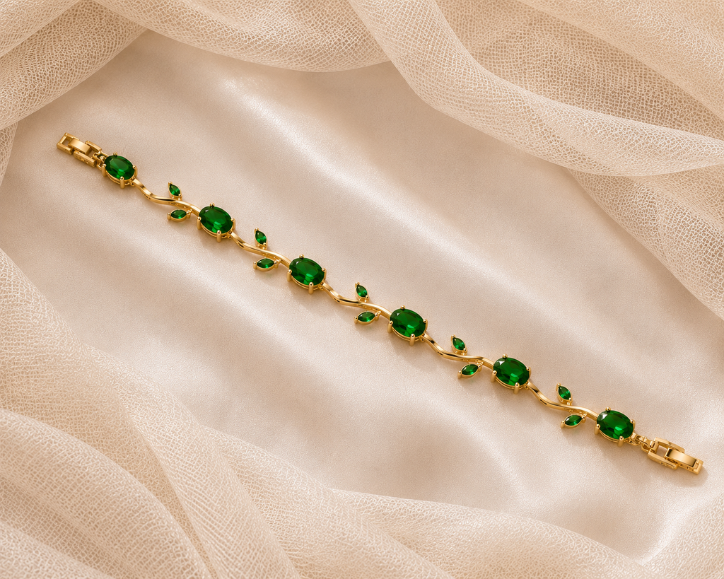 Emerald Tulip Bracelet