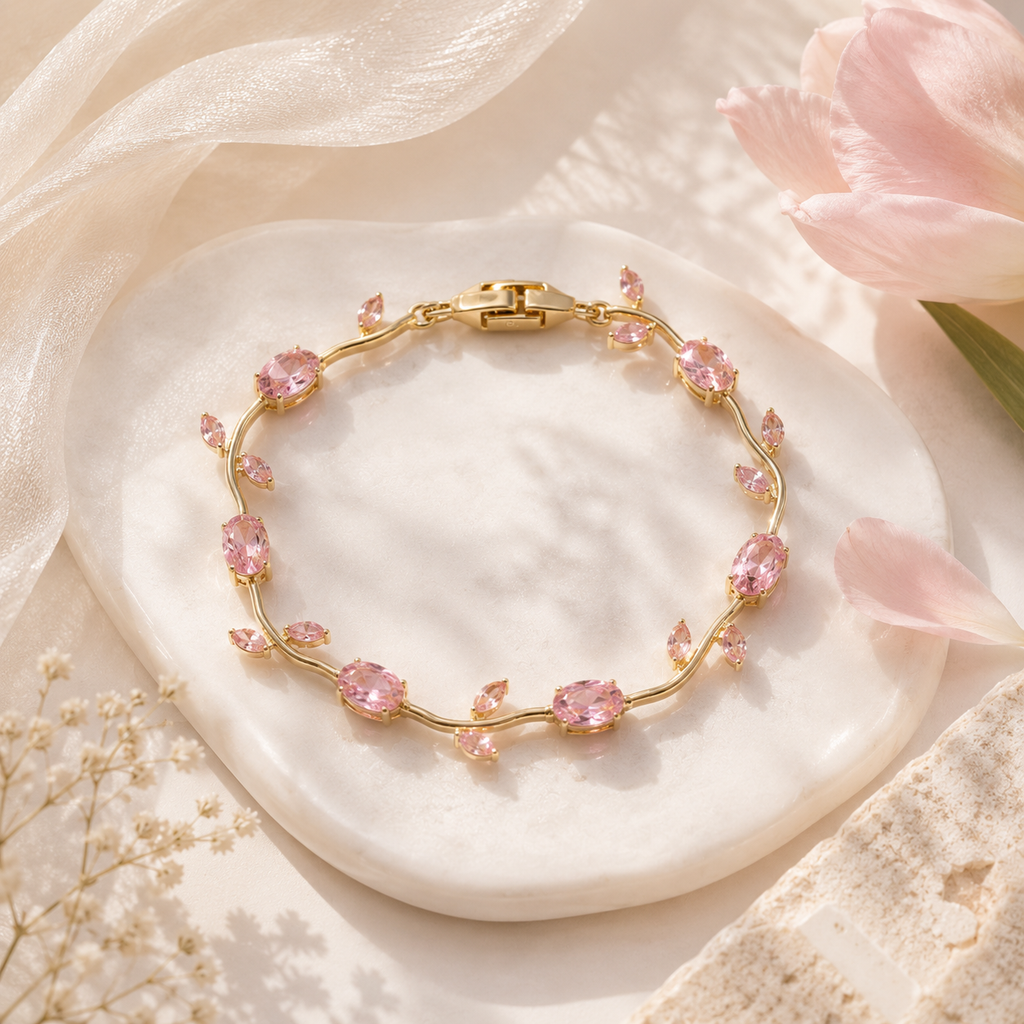 Pretty in pink Tuplip Bracelet