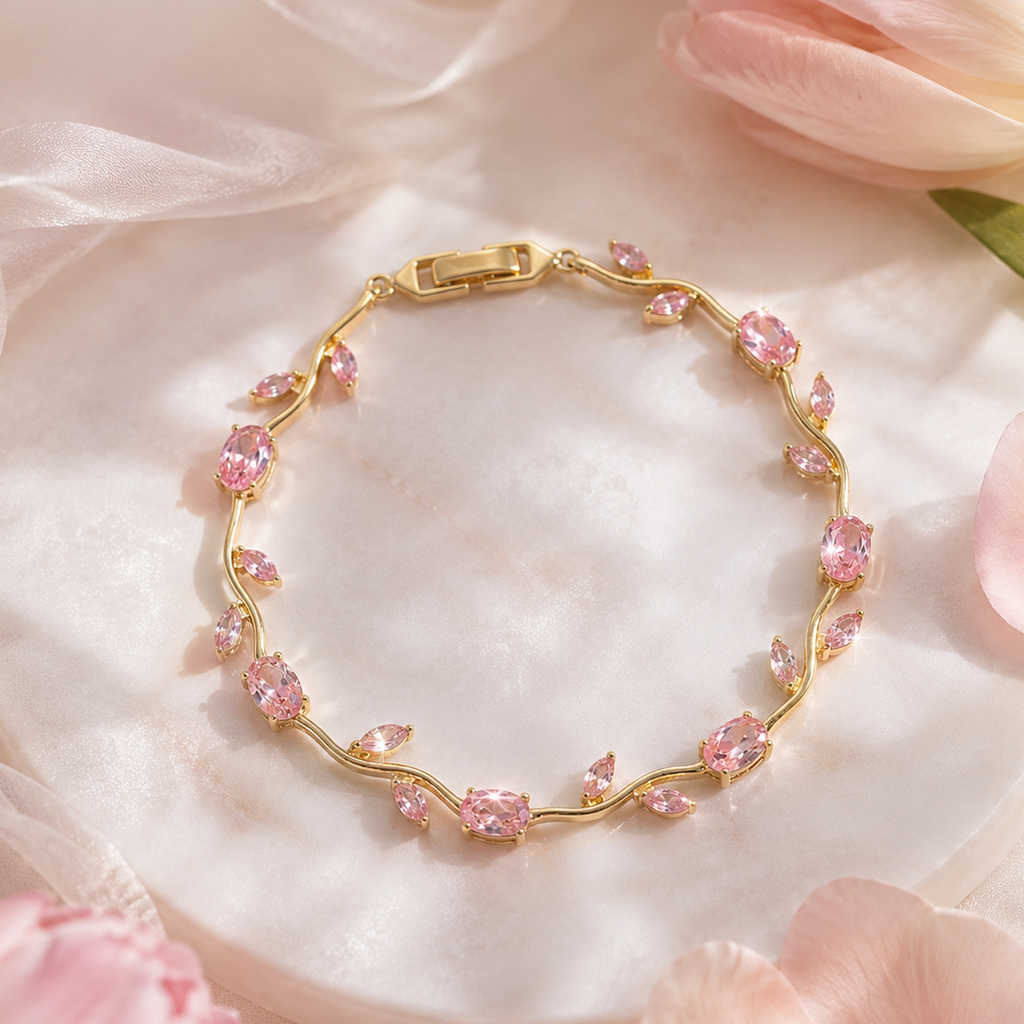 Pretty in pink Tuplip Bracelet
