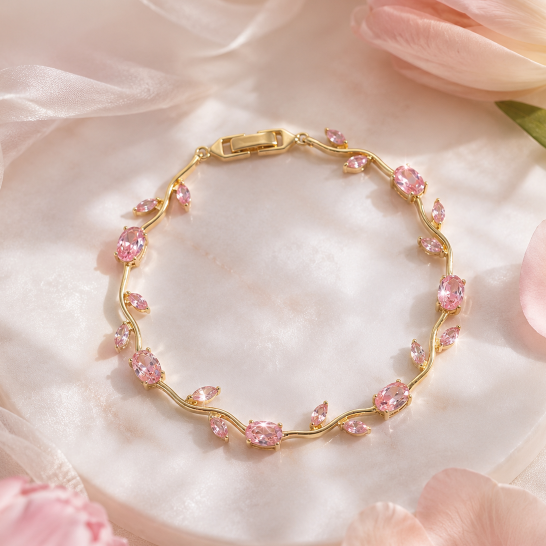 Pretty in pink Tuplip Bracelet