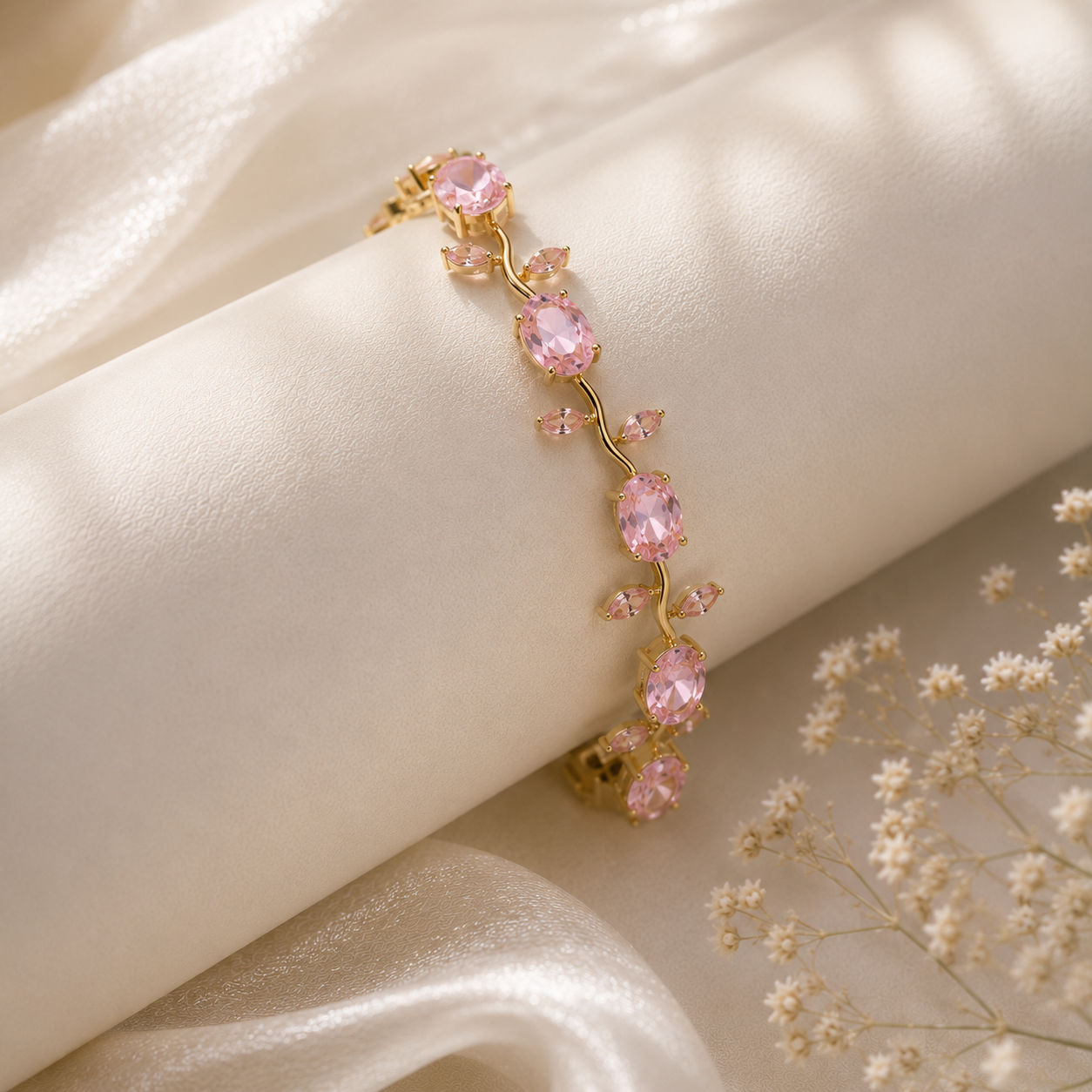 Pretty in pink Tuplip Bracelet
