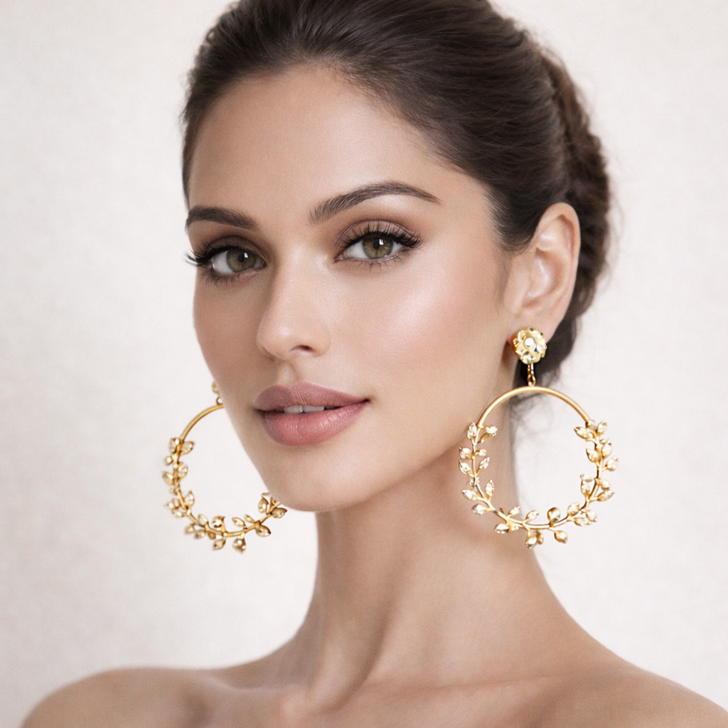 The Ultimate Oversized Floral Statement Earrings