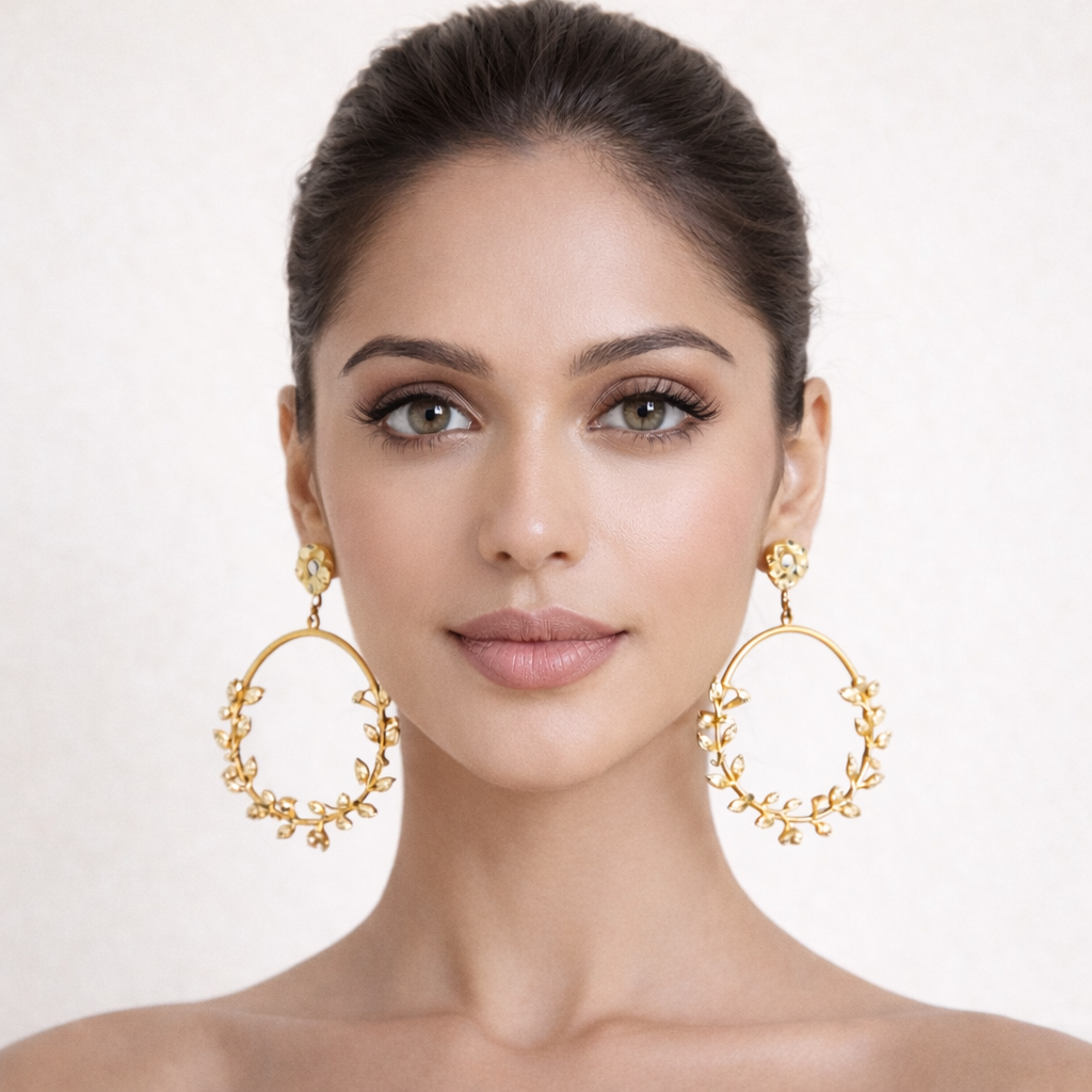 The Ultimate Oversized Floral Statement Earrings