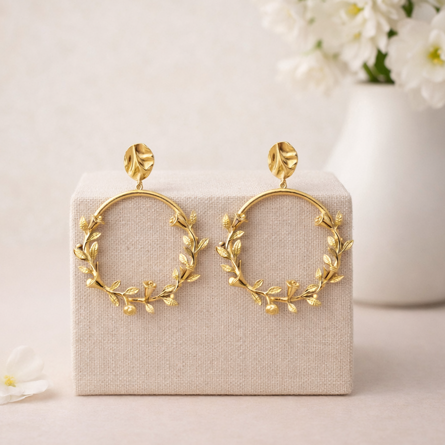 The Ultimate Oversized Floral Statement Earrings