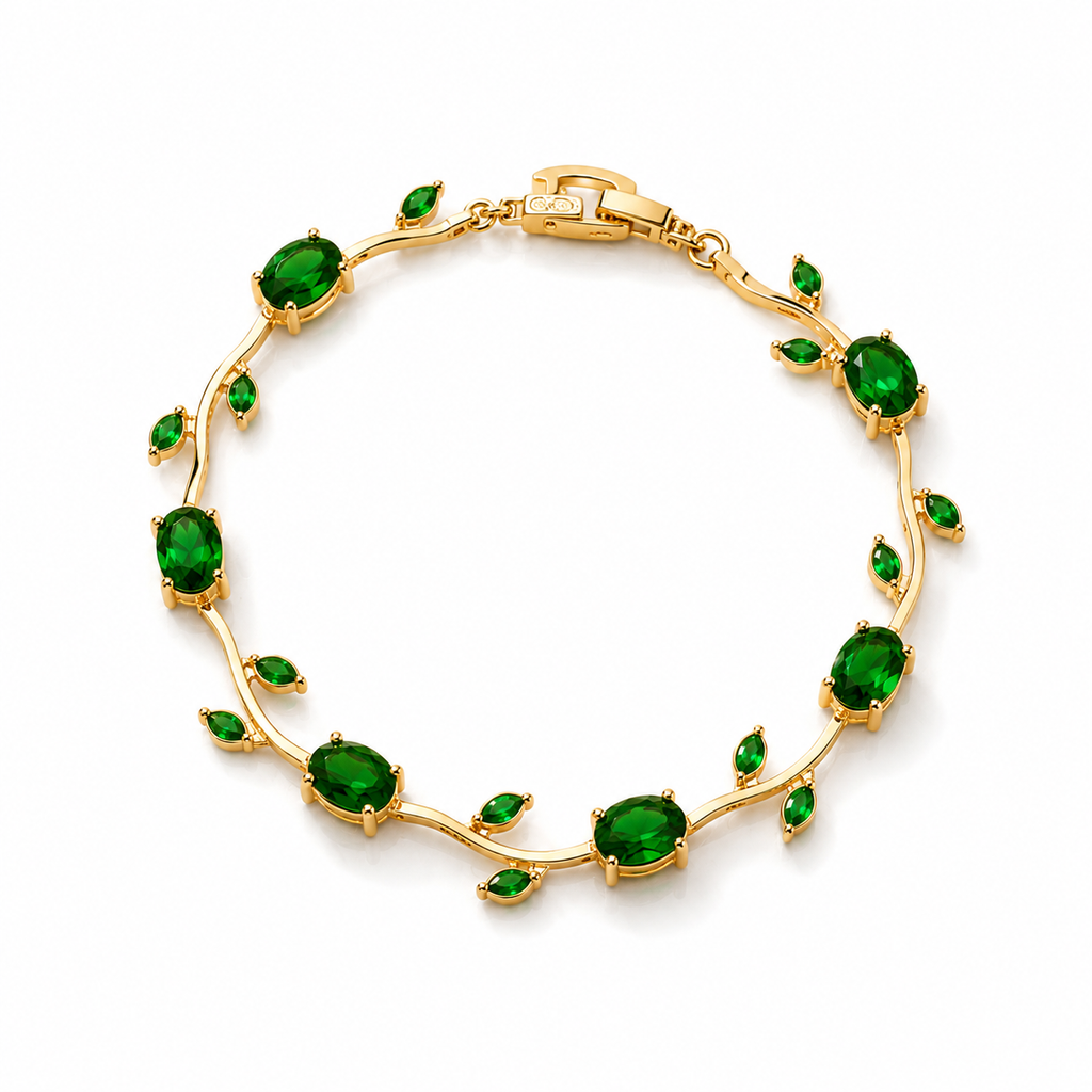 Emerald Tulip Bracelet