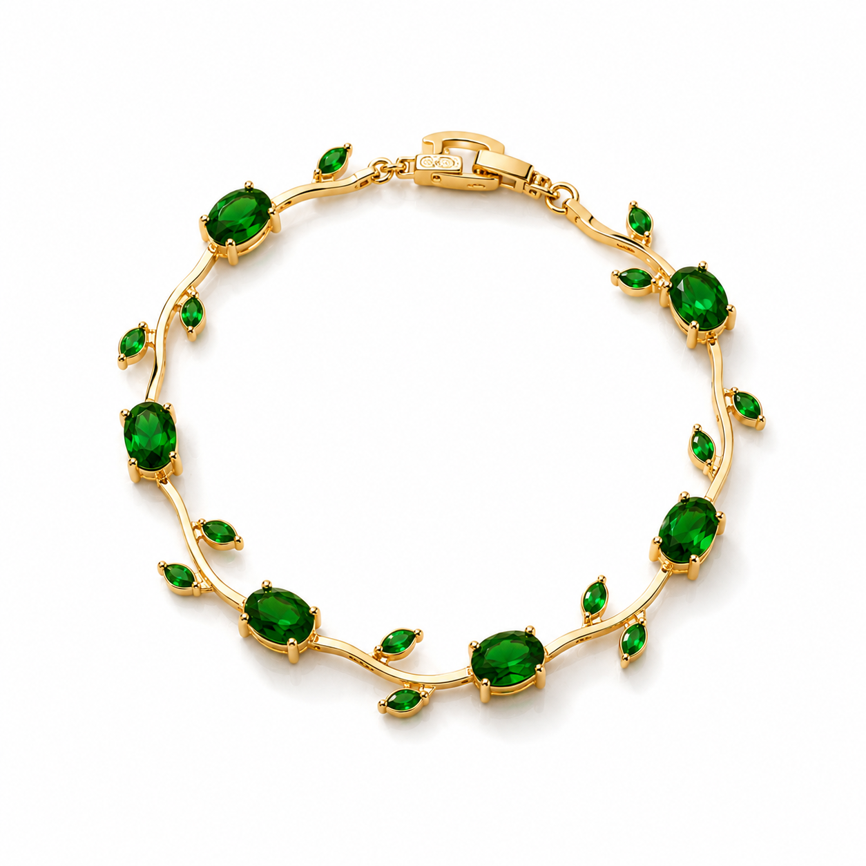 Emerald Tulip Bracelet