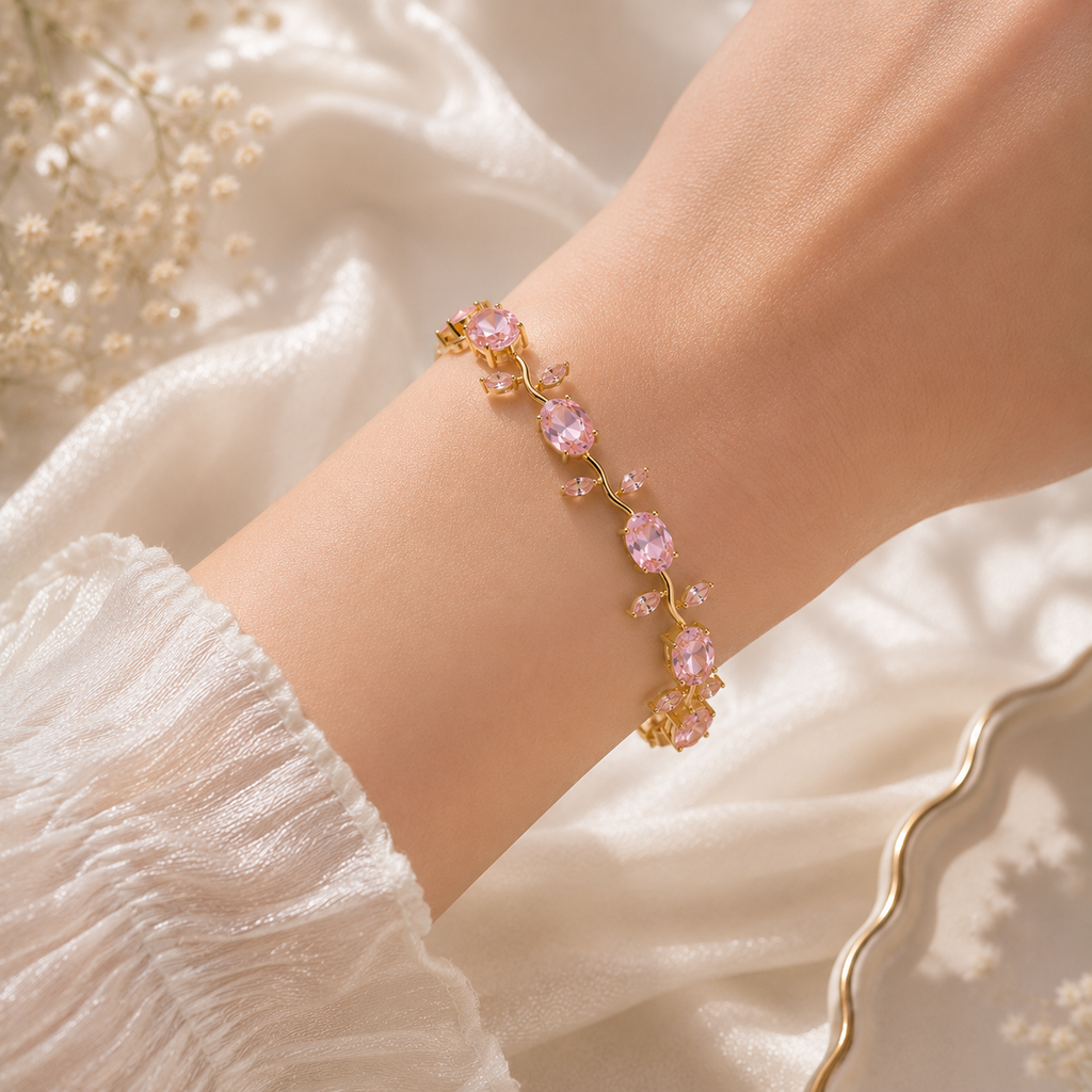 Pretty in pink Tuplip Bracelet