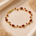 Red Blossom Tulip Bracelet