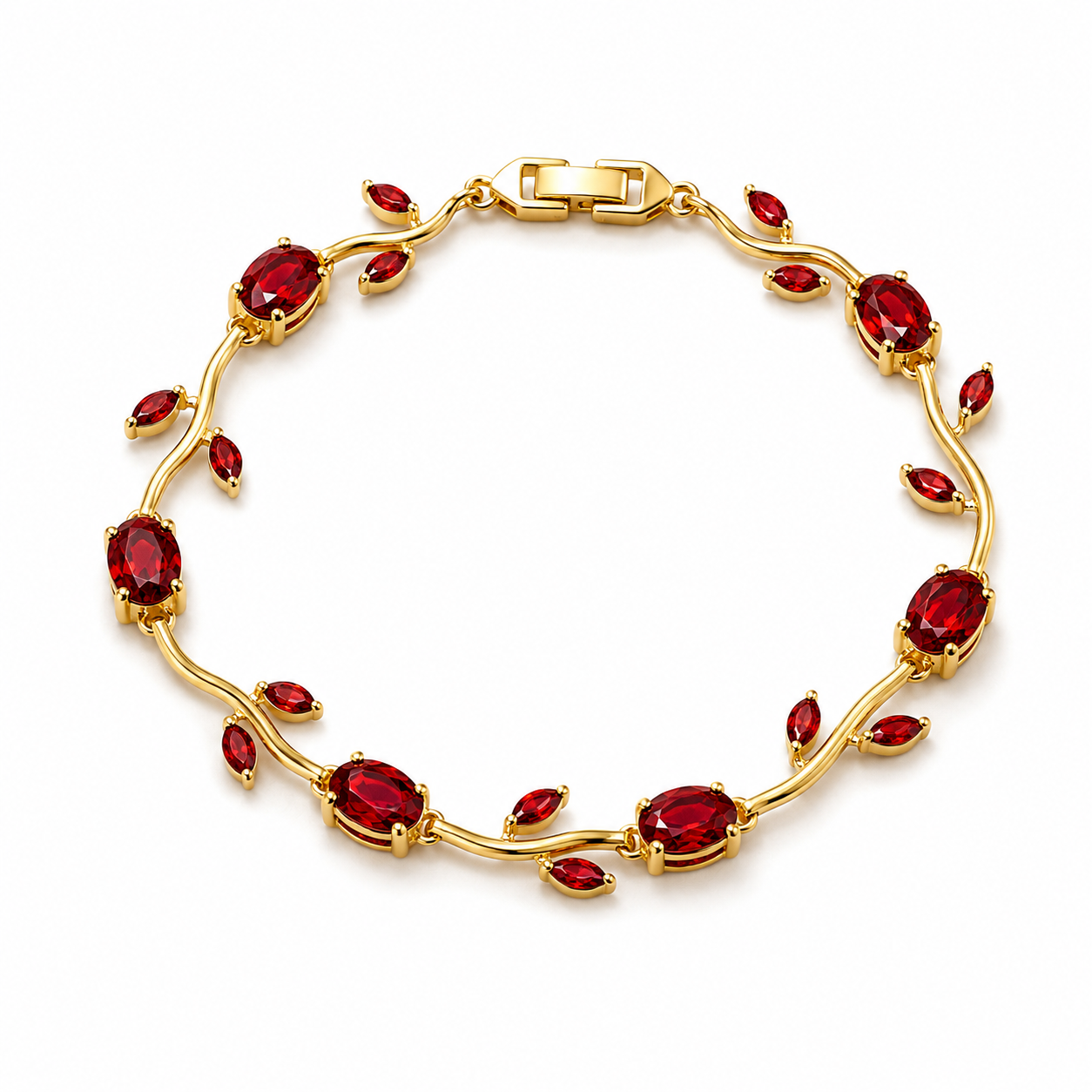 Red Blossom Tulip Bracelet