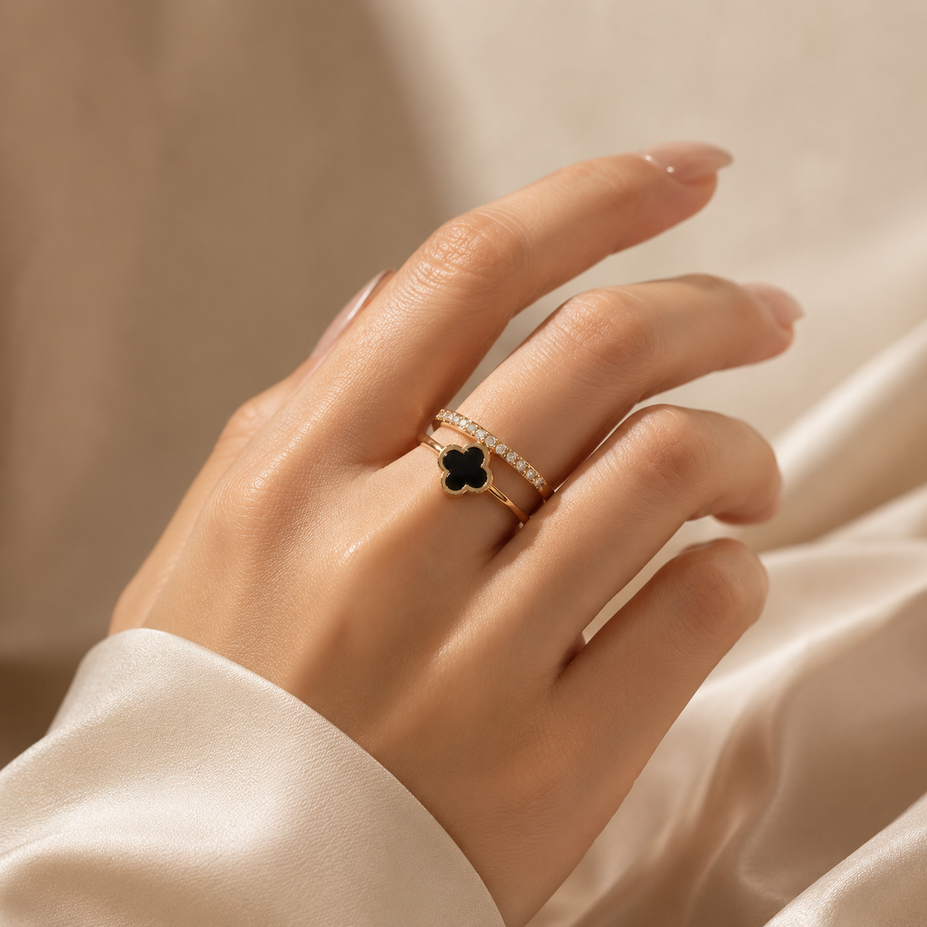 Black Clover Adjustable Finger Ring