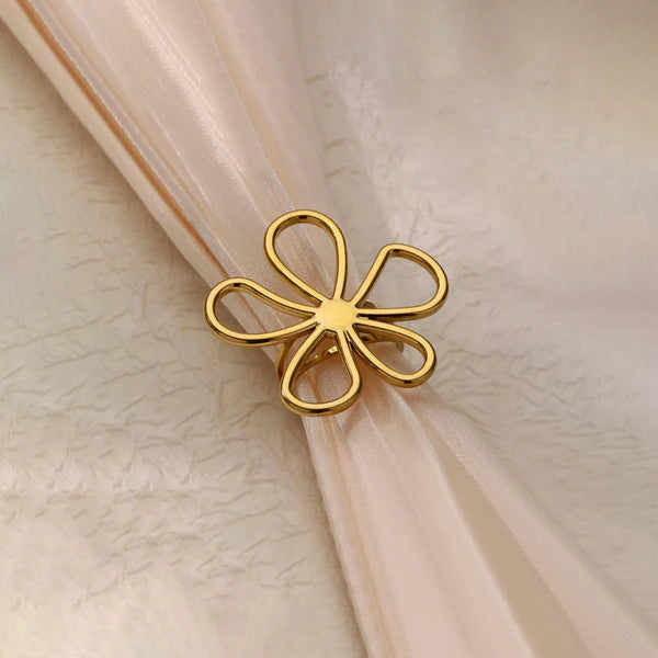 Golden Bloom Statement Ring