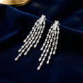 Midnight Silver Dew Earrings