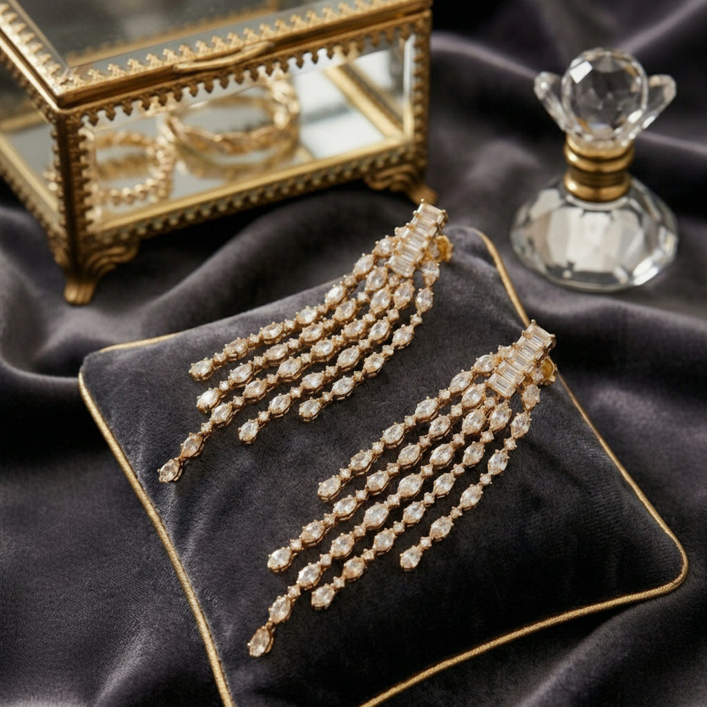 Gilded Gold Glamour Earrings