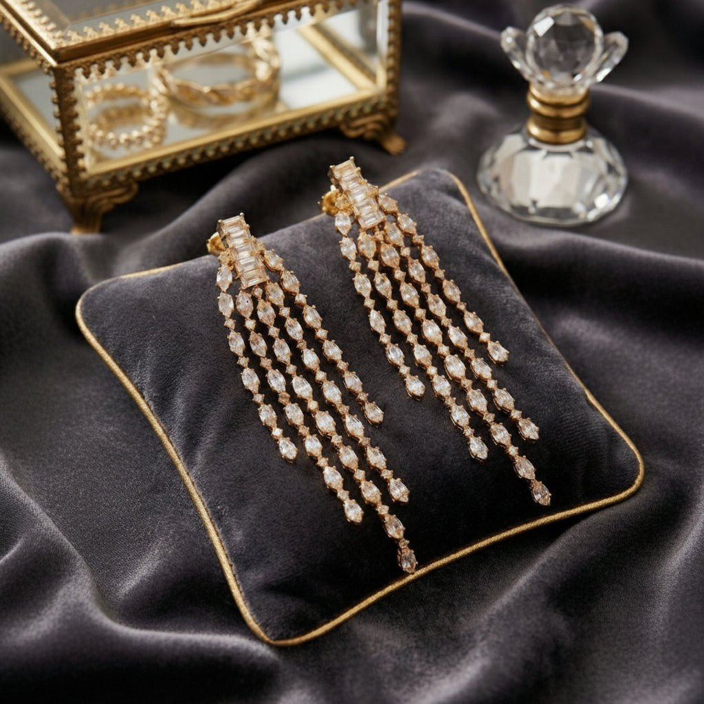 Gilded Gold Glamour Earrings
