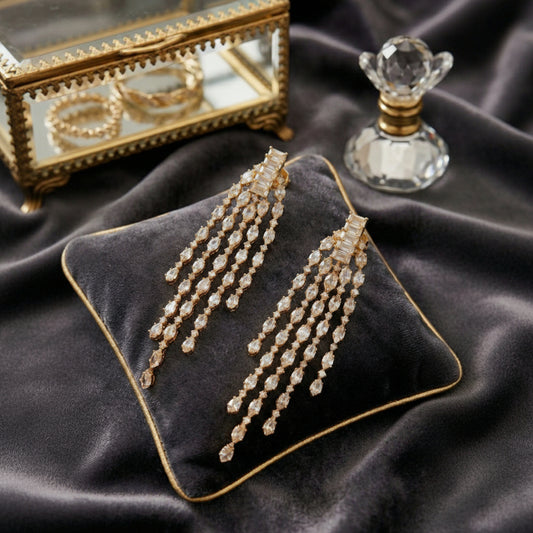 Gilded Gold Glamour Earrings