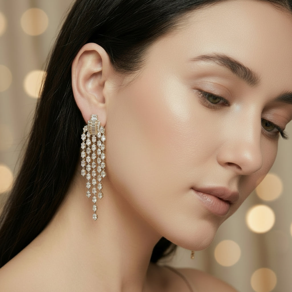 Gilded Gold Glamour Earrings