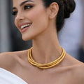 Golden Trio Twisted Choker