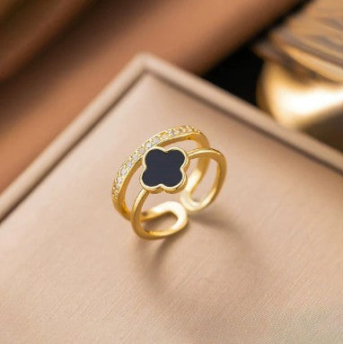 Black Clover Adjustable Finger Ring