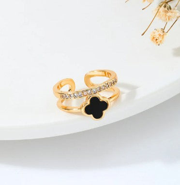 Black Clover Adjustable Finger Ring
