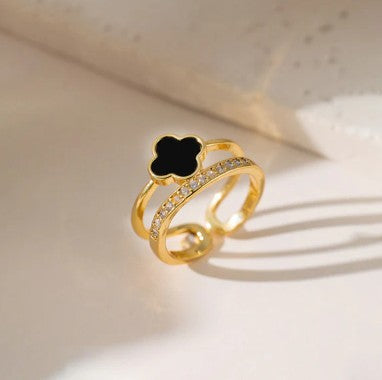 Black Clover Adjustable Finger Ring