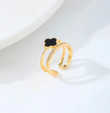 Black Clover Adjustable Finger Ring