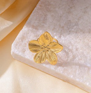 Floral Adjustable Ring