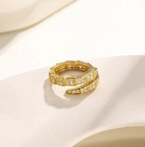 Snake Shaped Adjustable Finger Ring
