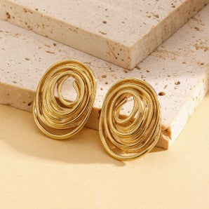 Chic Golden Spirals