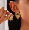 Chic Golden Spirals