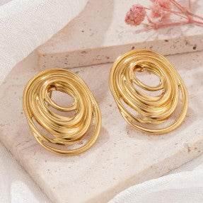 Chic Golden Spirals