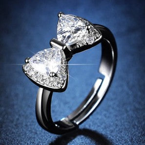 The Elegant Bowtie Adjustable Statement Ring