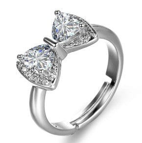 The Elegant Bowtie Adjustable Statement Ring
