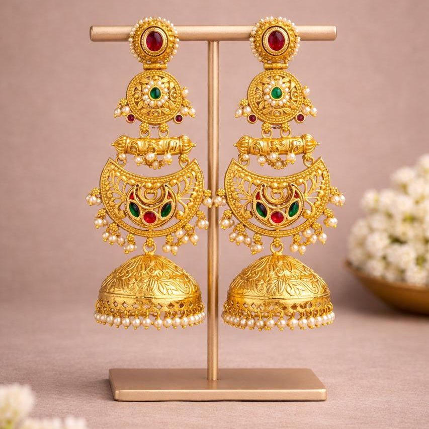 Aadhya Heirloom Jhumkas