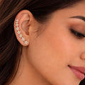 Starlit Petal Earcuffs