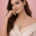 18K Gold Plated Radiant Regal Peacock Necklace