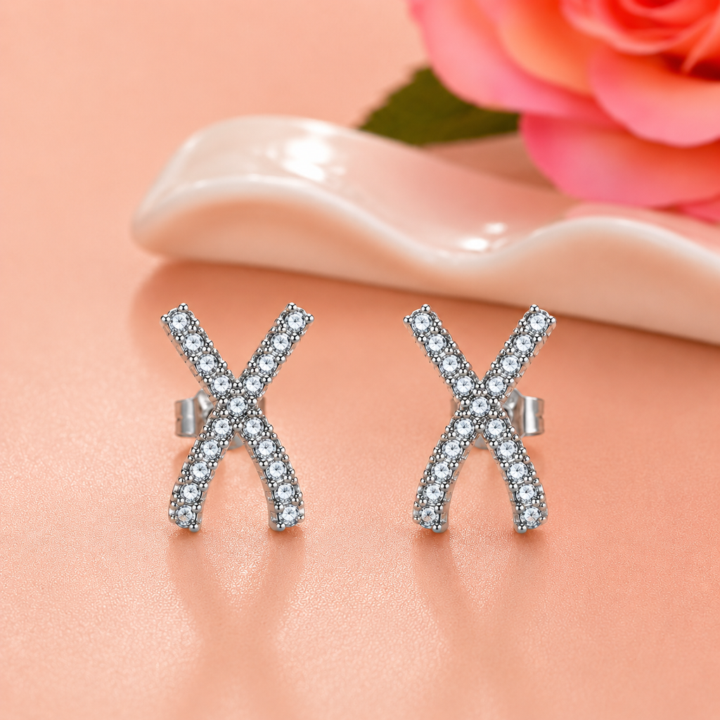 Dainty Crisscross Studs