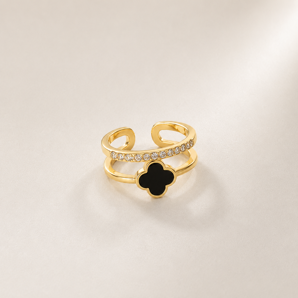 Black Clover Adjustable Finger Ring